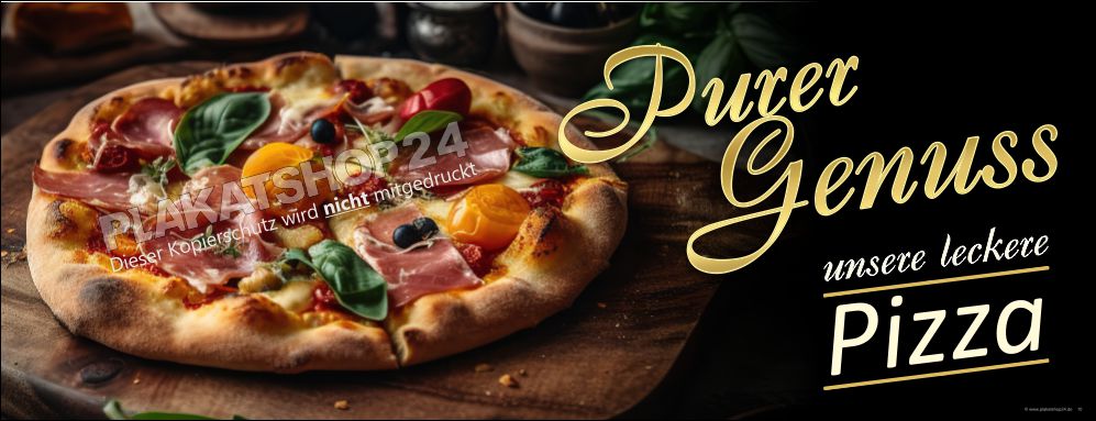 Pizza-Werbeplane für Pizza-Werbung