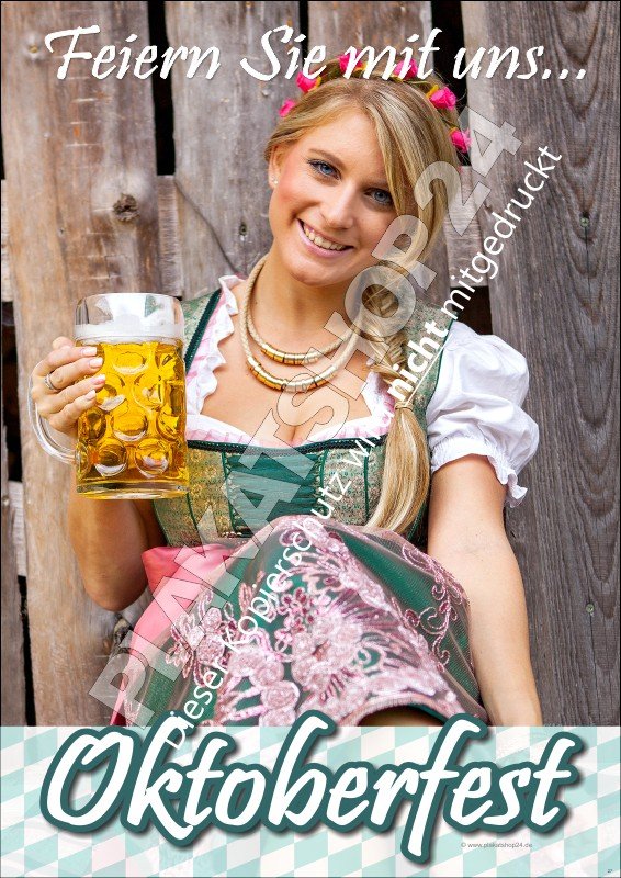 Oktoberfest-Einladung mit professionellem Werbeposter