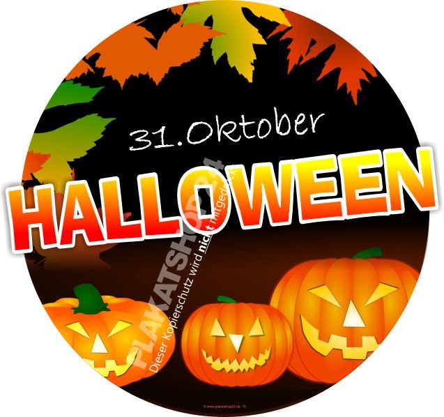 Halloween-Sticker selbstklebend