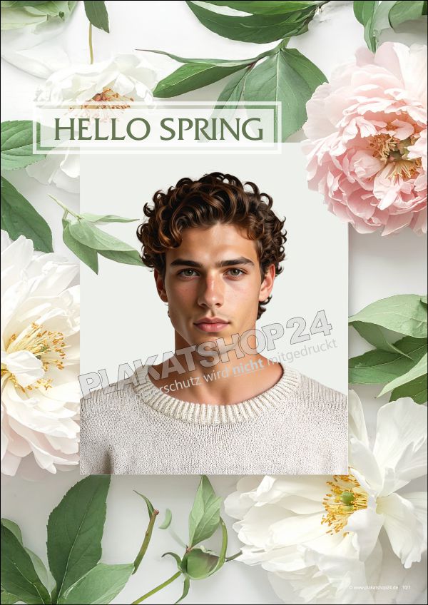 Frühlingsposter für Friseursalon Frühlingsposter für Friseursalon