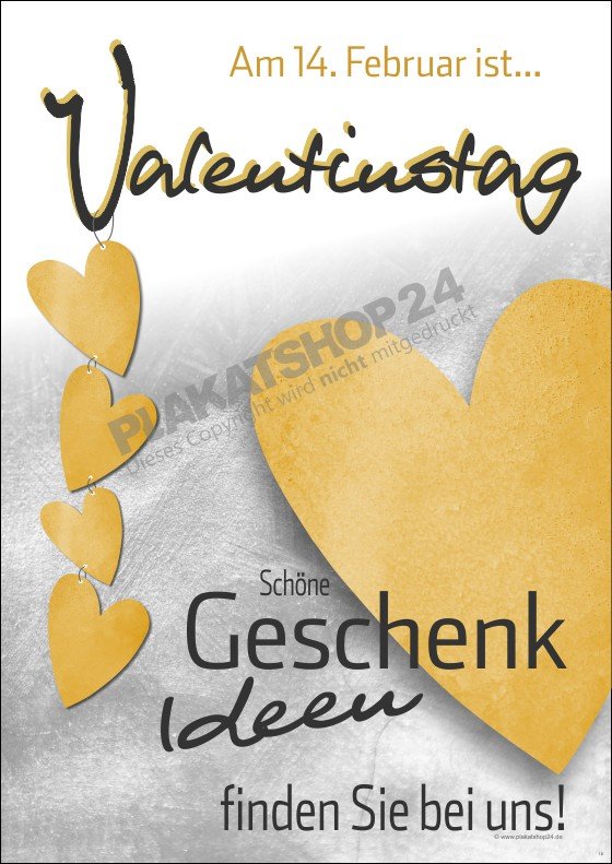 Poster Valentinstag
