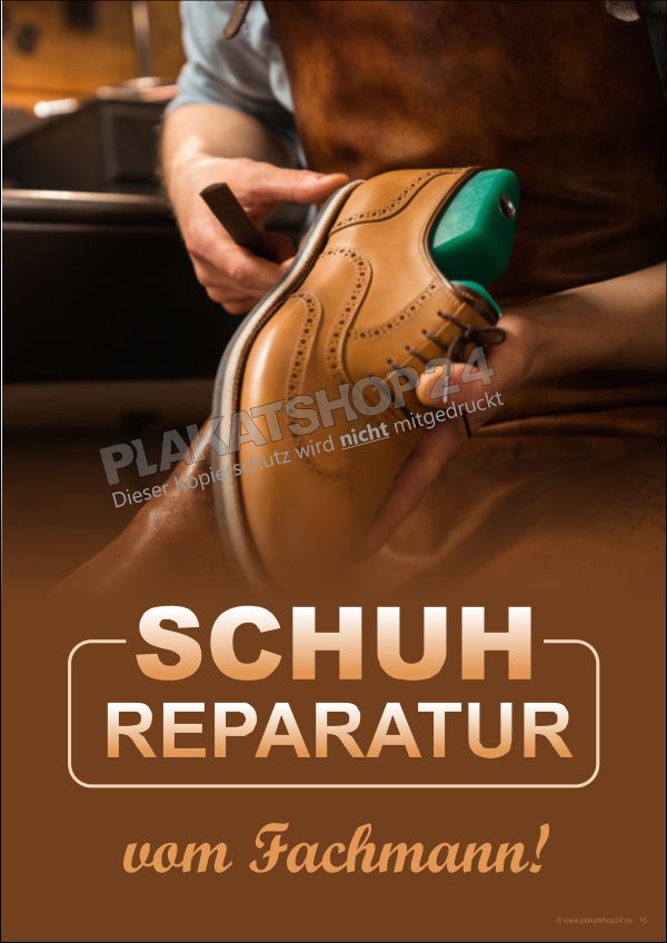 Werbeplakat Schuhreparatur Werbeplakat Schuhreparatur