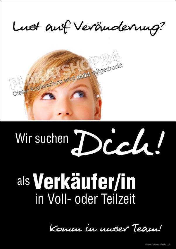 poster-verkaeufer-gesucht Werbeposter Verkäufer/in gesucht