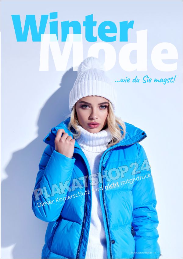 Plakat Wintermode Damenmotiv