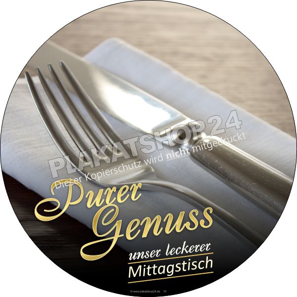 Aufkleber Gastronomie für Werbung für Mittagessen