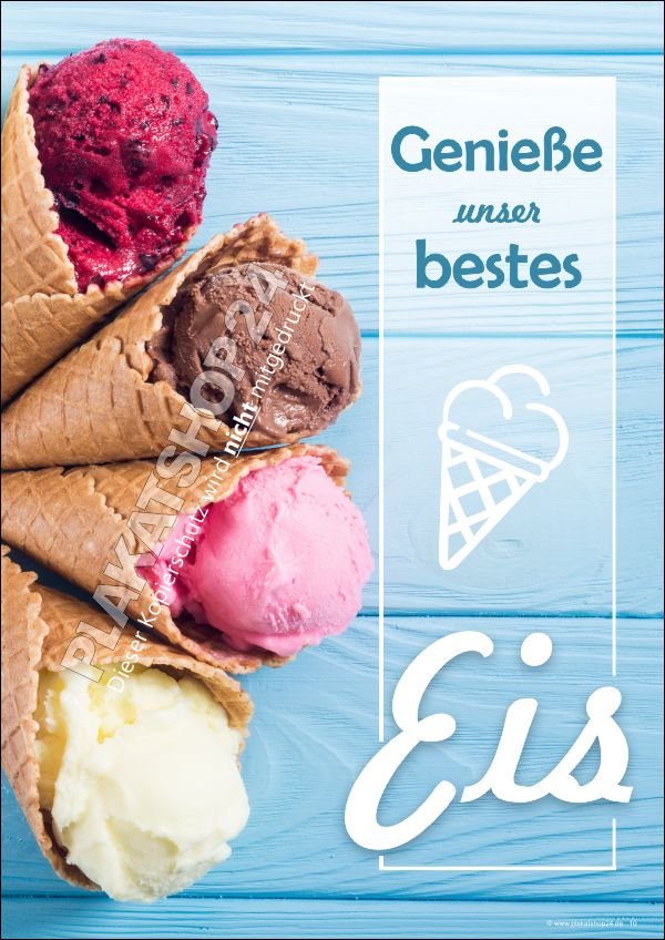 eisplakatpK663iiVMe0FM Eisplakat Genieße unser bestes Eis