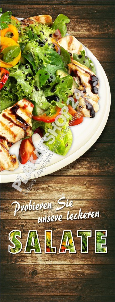 Gastrobanner für Salat-Werbung