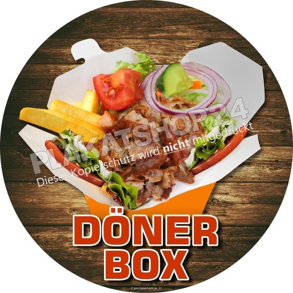 Aufkleber Dönerbox