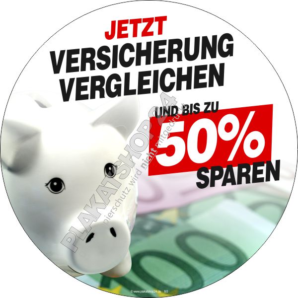Aufkleber Versicherungsvergleich