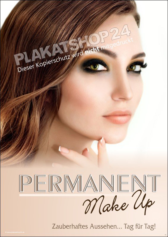 Permanent-Make-up Plakat