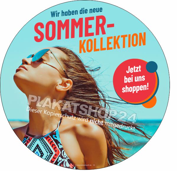 Schaufensterfolie für die neue Sommer Kollektion