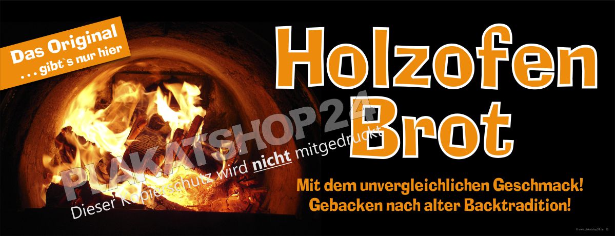 Werbebanner für Holzofenbrot Werbebanner für Holzofenbrot
