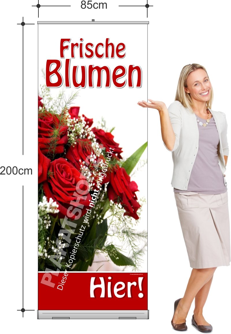 ROBA7407 Rollup-Banner für Blumenläden