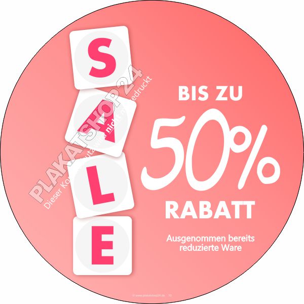 Sale-Aktion Werbefolie