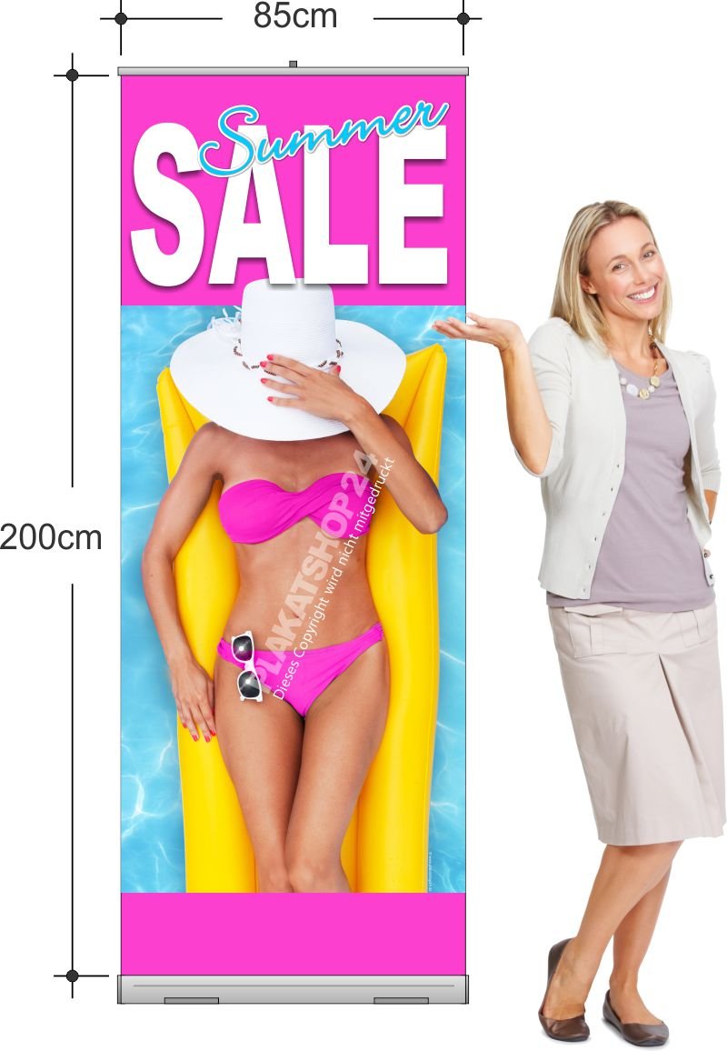 Rollup-Banner Sommer-Sale für Sommerdekoarion