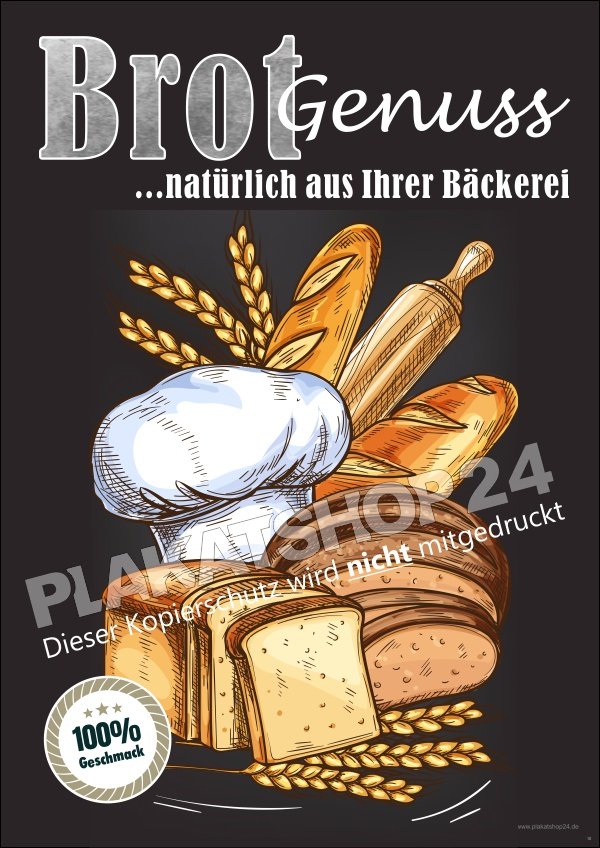 brotposter Brotplakat Werbung für Bäckerei/Backshop