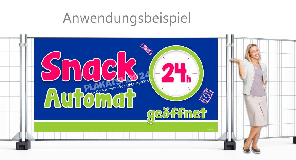 Großflächenbanner Snack Automat