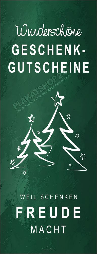 Banner moderne Geschenk-Gutschein Werbung zur Weihnachtszeit