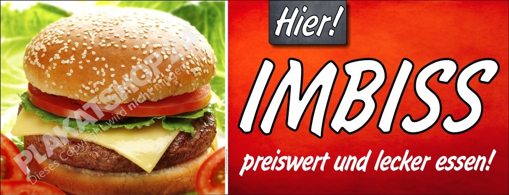 Imbissbanner für Aussenwerbung Imbissbetrieb