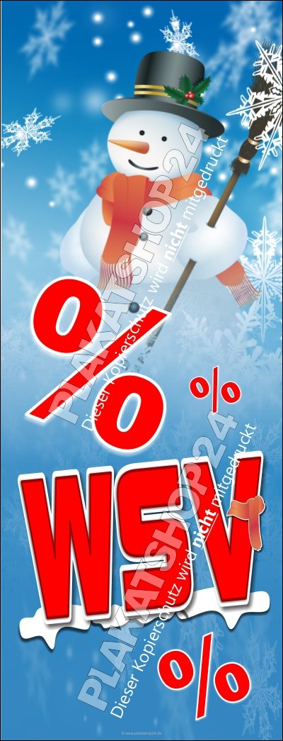 Dekobanner für WSV Winterschlussverkauf