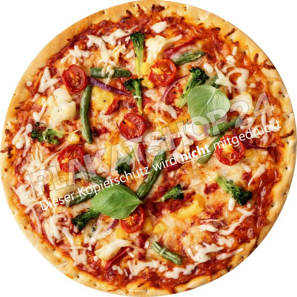 Schaufensterfolie mit Pizza-Foto