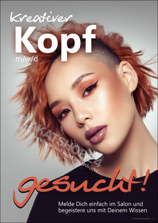 Günstiges Stellenangebotsplakat Friseur/in