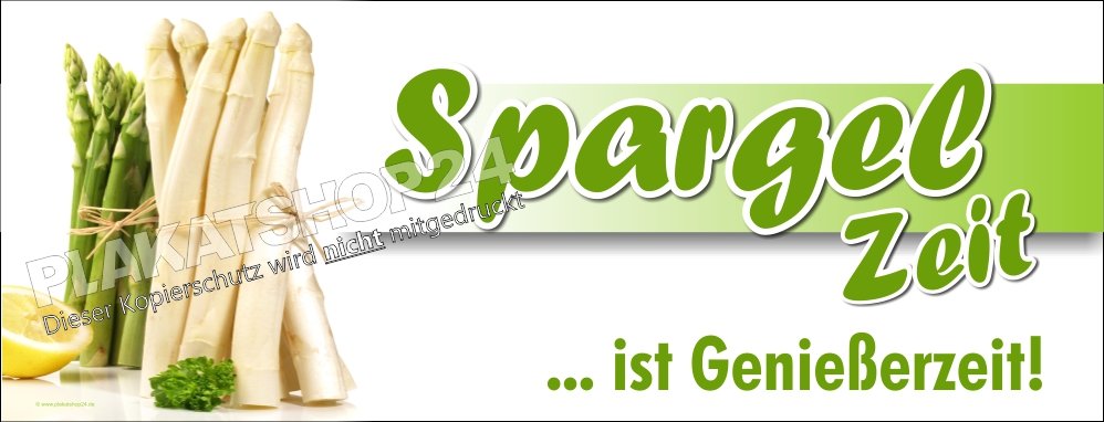 fcd377faf45ec2be4f8e14c023c1d53c Werbebanner für Spargelverkauf mit Bild grüner und weißer Spargel