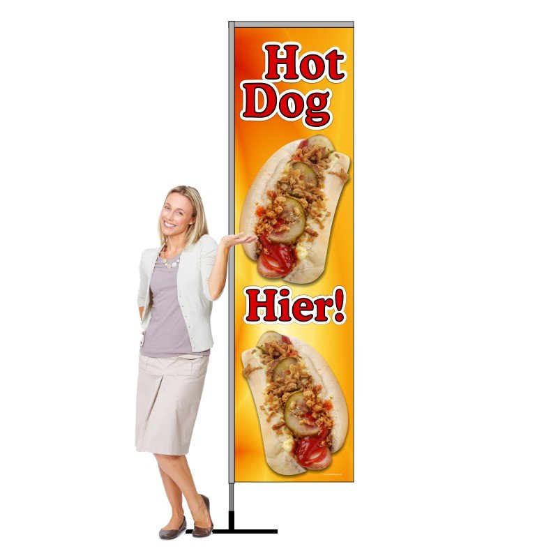 Beachflag Hot Dog