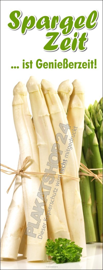Spargel Werbeplane Purer Genuss | PVC & Folie Spargel Werbeplane Purer Genuss | PVC & Folie