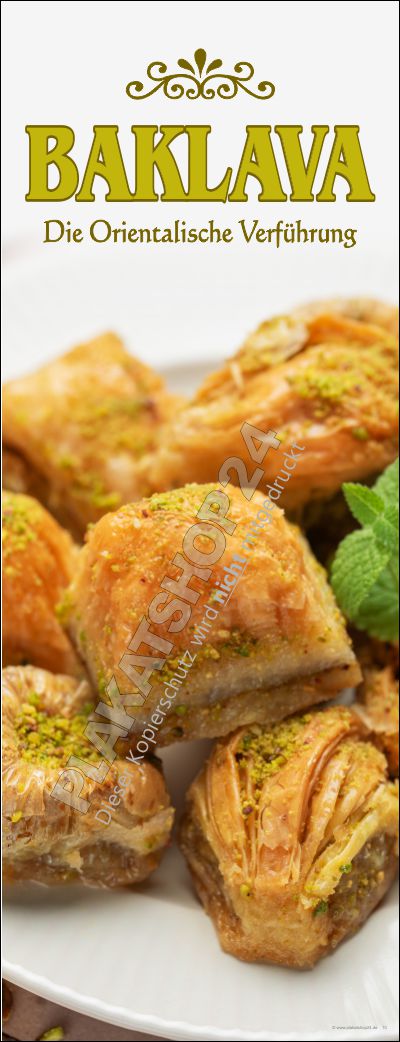 Werbebanner für Baklava Werbebanner für Baklava