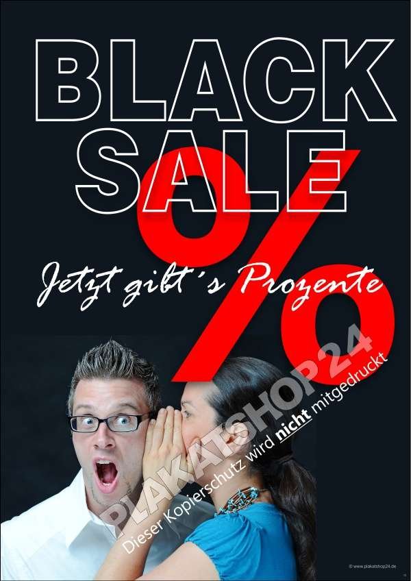 Black-Sale-Plakat Rabattaktion