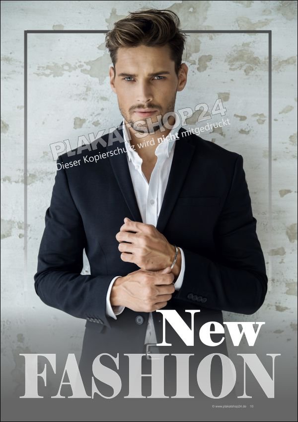 dekoposter-herrenmode Dekoplakat Businessmode Herren