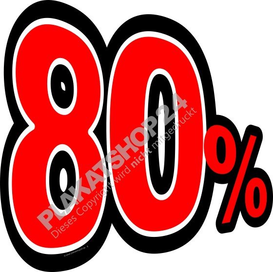 Klebefolie 80% Reduzierung