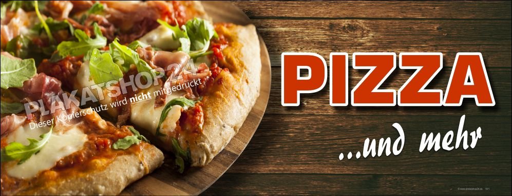 Günstiges Pizza-Banner im Querformat
