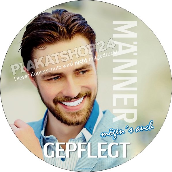 Aufkleber für Herrenfrisör
