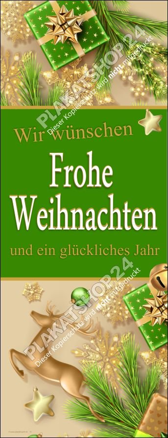 Werbebanner Weihnachtsdeko