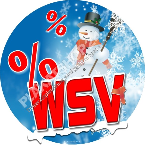 WSV Werbefolie für den Winterschlussverkauf