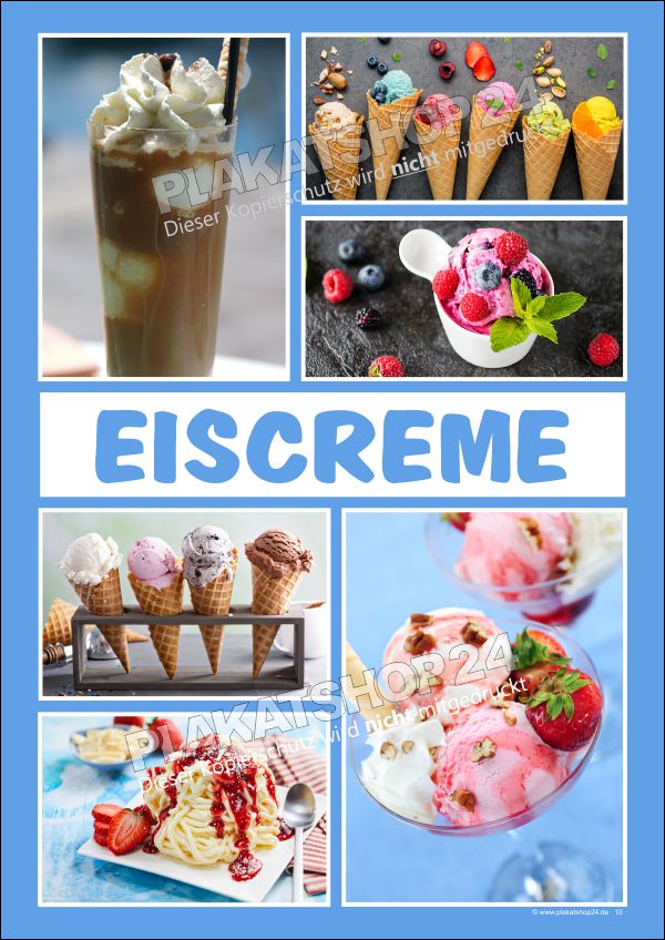 Eiscreme-Plakat für den Eisverkauf