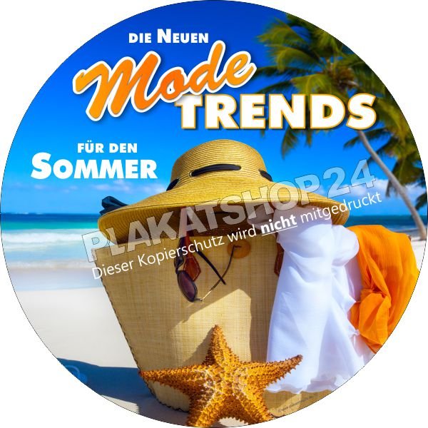 a4886fdebbc5997aa865cae097c5c56a Klebefolie "Die neue Sommermode" für Schaufensterdeko Modegeschäft