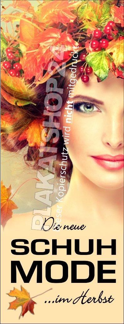 Herbst-Banner für die neue Schuhmode