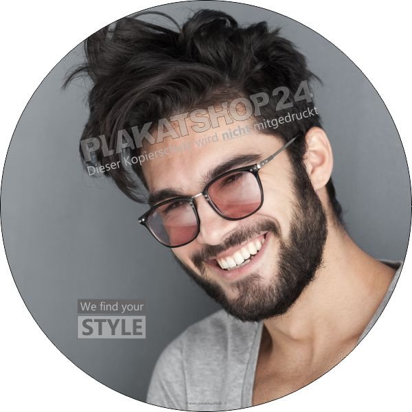 Schaufensterfolie für ausgefallene Herrenhaarschnitte