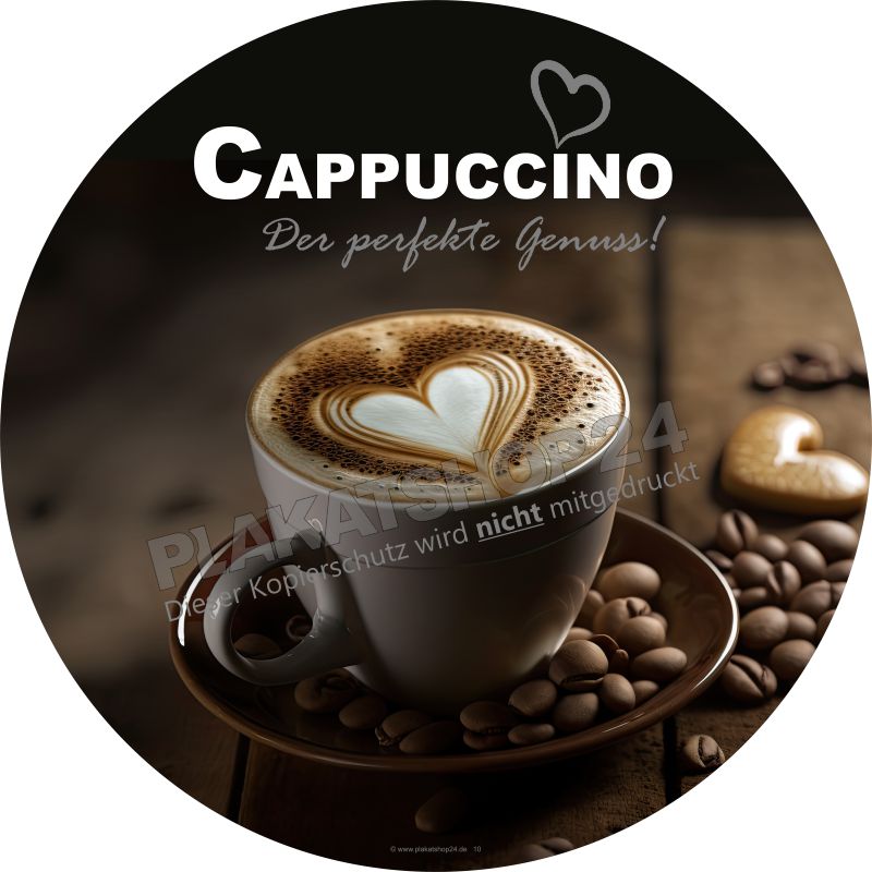 Aufkleber Cappuccino