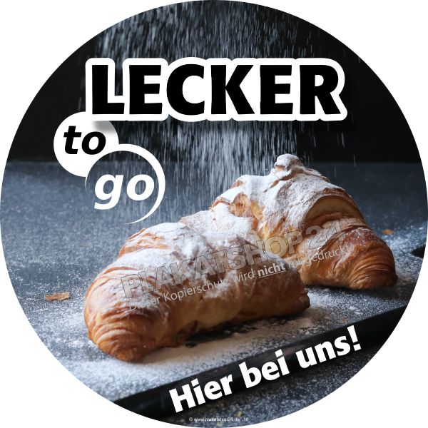 Werbefolie süße Croissants