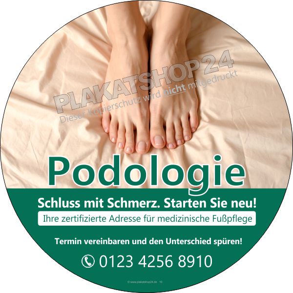 Schaufensterfolie für Podologie-Praxis