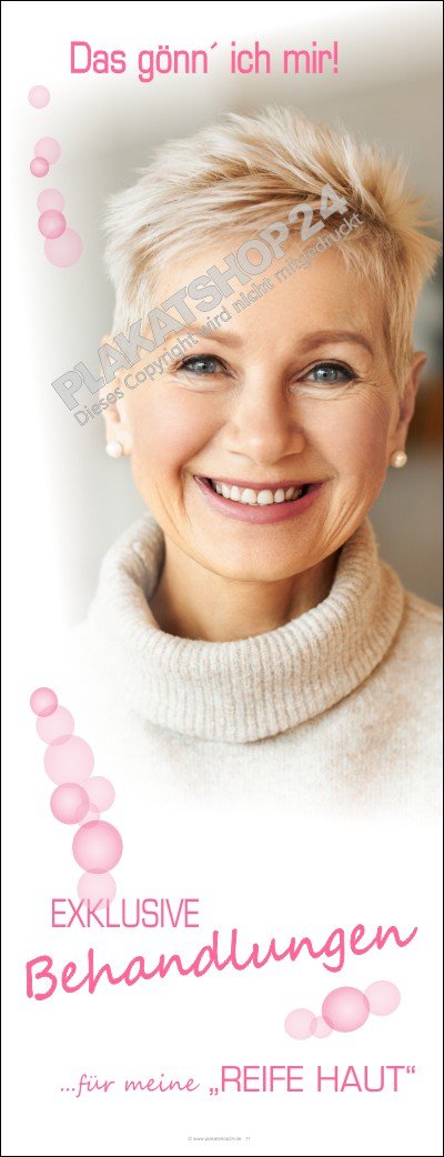 Werbebanner Kosmetik Hautpflege Seniorinnen