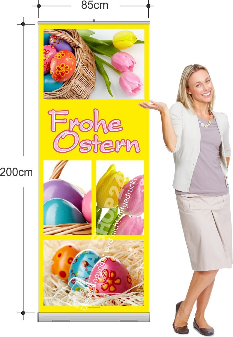 Rollup-Banner Frohe Ostern 