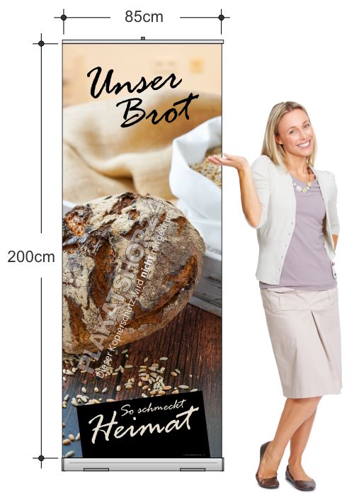 Brot-Rollupbanner für Bäckerei und Backshop