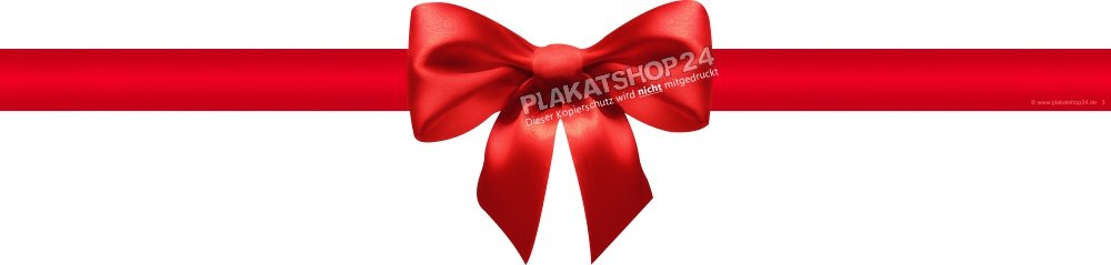 rote Schleife als Klebefolie