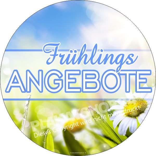 Runder Frühling-Aufkleber für Ihre Frühlingsaktion