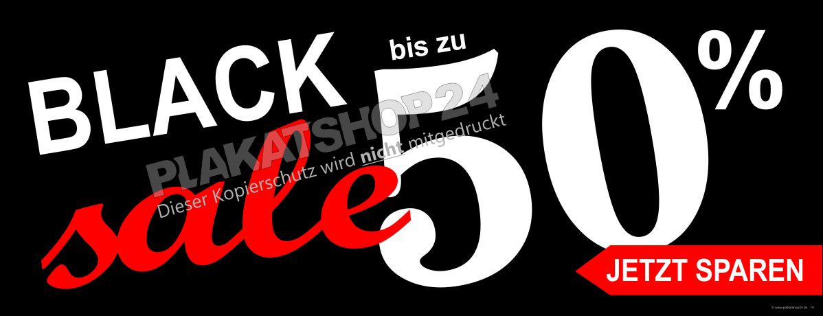 Werbeplane Black-Sale 